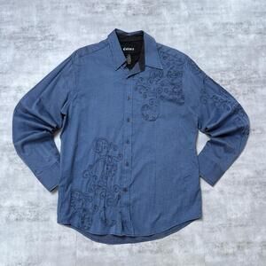 Y2K Cultura Affliction style button up 00s shirt